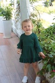 img 3 attached to 👗 Sleeve Ruffle Girls' Clothing by Bilison - Toddler Clothes