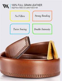 img 1 attached to Premium WOLFANT Italian Leather Belts: Elevate Your Men's Casual Utility Style