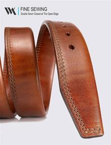 img 2 attached to Premium WOLFANT Italian Leather Belts: Elevate Your Men's Casual Utility Style