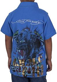 img 2 attached to Ed Hardy Little Panther Polo Boys' Clothing for Tops, Tees & Shirts