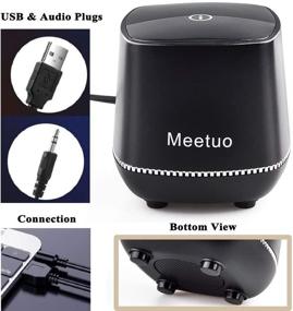 img 1 attached to Wired Speaker: Desktop Computer Speakers with USB 🔊 Power, 3.5mm Jack for Laptop, PC, Office - Black