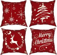 christmas cushion snowflakes holiday decorations logo