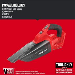 img 2 attached to 🔴 CRAFTSMAN CMCVH001B Red Vacuum: Powerful Cleaning Performance and Stylish Design