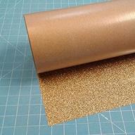 🌟 premium old gold siser glitter iron-on heat transfer vinyl roll, htv - 20" x 3' size logo