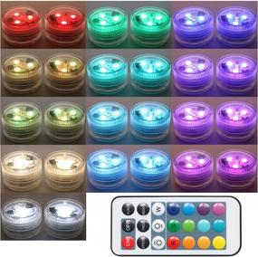 img 3 attached to 💦 Popular Waterproof Small Battery Operated Submersible LED Lights - Pack of 20, Ideal for Crystal Vases Centerpiece Decoration