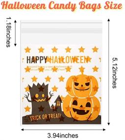 img 3 attached to QUERLY Cellophane Bags Biscuit Halloween Decoration