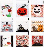 querly cellophane bags biscuit halloween decoration logo
