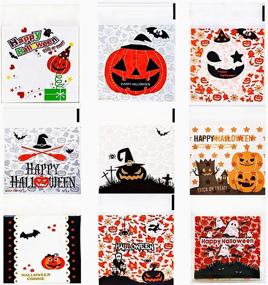 img 4 attached to QUERLY Cellophane Bags Biscuit Halloween Decoration