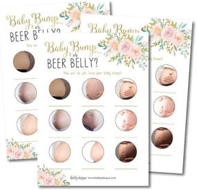 img 4 attached to 🎉 25 Floral Beer Belly or Pregnant Bump Fun Baby Shower Game Ideas - Gender Neutral Party Bundle, Cute Pink Theme for Girl or Boy, Funny Activities and Questions for Kids, Moms, Dads, Women, Men, Coed, Unisex Set