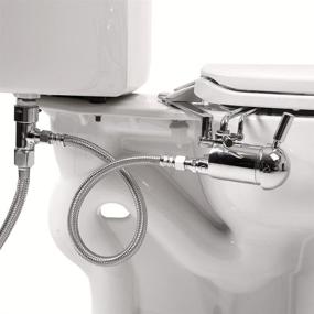 img 1 attached to GoBidet Attachable Bidet System Chrome