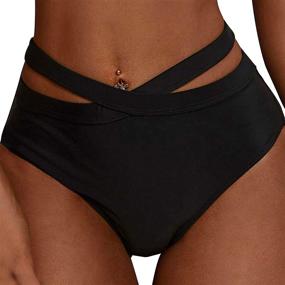 img 4 attached to Firpearl Womens Waisted Bikini Bottoms Women's Clothing