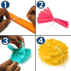 img 2 attached to Bastex Tissue Paper Pom Decorations