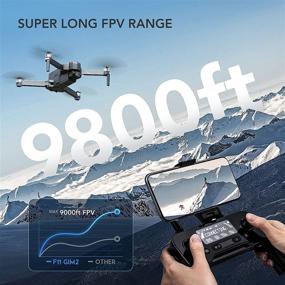 img 3 attached to 🚁 Ruko F11Gim2 Drone with 4K Camera for Adults, 3KM HD Video Transmission, Enhanced 2-Axis Gimbal Quadcopter Equipped with EIS Anti-shake, Dual Batteries and Brushless Motor for Level 7 Wind Resistance