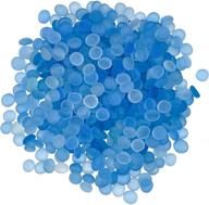 🌊 fantian exquisite glass pebbles, sea blue, 5 lbs - ideal vase filler, aquarium pebbles, succulent decorative stones, diy ornaments (sea blue color) logo