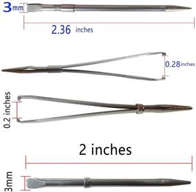 img 3 attached to High-quality Stainless Steel Lacing Needles in Two Different Sizes (Stainless Steel)