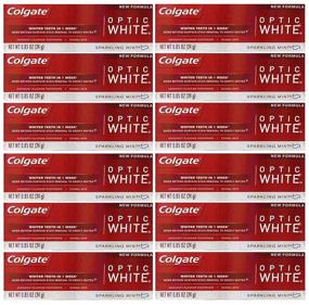 img 1 attached to Colgate Optic White Teeth Whitening Toothpaste - Sparkling White, Mint Flavor, Travel Size (0.85 oz) - Pack of 12: Get Dazzlingly White Teeth!