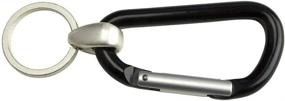 img 4 attached to 🔗 Aluminum Carabiner Clip – D Shape Polished Carabiner – Black Finish