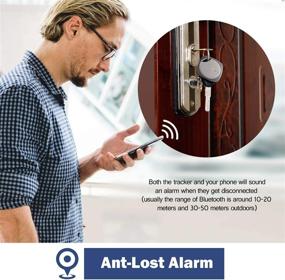 img 3 attached to 🔑 Nutale Focus Key Finder: Беспроводной умный трекер для поиска ваших вещей - сигнализация о потере и устройство для отслеживания по Bluetooth (черный, 1 шт)