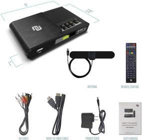 img 3 attached to NUNET TV Converter Box 2020: Digital to Analog ATSC Streaming Media Player with PVR DVR Recorder, VHF/UHF HD TV Box, Over The Air Antenna - Enhanced Remote with TV Control Buttons