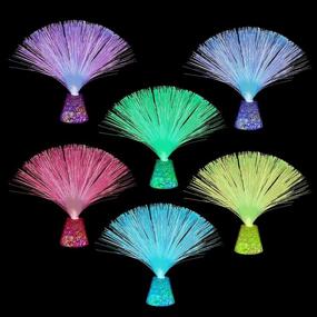 img 1 attached to SEO-Optimized Crystal Fiber Optic Lamp with Cone Base, featuring LED RGB Color Changing Technology and Clear Crystals, Ideal for Wedding, Christmas Party, and Holiday Decor