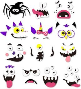 img 3 attached to 🎃 Spooky Fun: 26 Sets of 3D Halloween Foam Pumpkin Decoration Stickers - Self Adhesive Craft for Parties, Kids, School or Other Halloween-Themed Activities