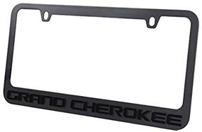 img 3 attached to 🚙 Enhance Your Jeep Grand Cherokee with the Stealth Blackout License Plate Frame