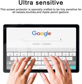 img 1 attached to 📱 2 упаковки - Защитное стекло высокой четкости для Samsung Galaxy Tab A7 (SM-T500/T505/T507) - 9H твердость, Антицарапин, Без пузырей - 10,4 дюйма