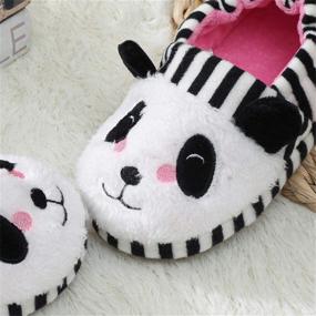 img 1 attached to 🏻 Csfry Toddler Cartoon Slippers - Cozy Bedroom Shoes for Boys