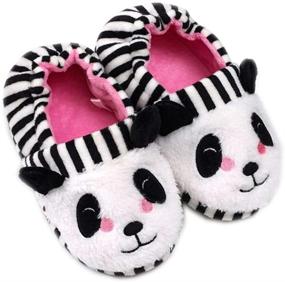 img 4 attached to 🏻 Csfry Toddler Cartoon Slippers - Cozy Bedroom Shoes for Boys
