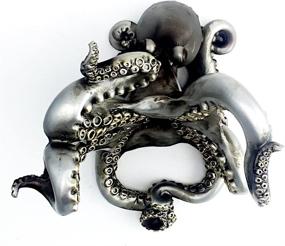 img 2 attached to Octopus Bottle Holder Silver Polystone