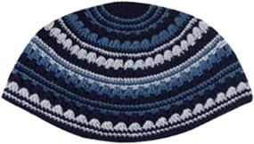 img 1 attached to 🧶 Stylish Hand Knitted Frik Kippah: Perfect Fit for All Heads