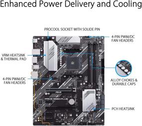 img 2 attached to 🖥️ ASUS Prime B550-PLUS: Следующий поколение AMD AM4 Zen 3 Ryzen 5000 и материнская плата 3-го поколения Ryzen ATX с поддержкой PCIe 4.0, ECC памятью, Gigabit LAN, 4K@60HZ HDMI и DisplayPort, адресуемым заголовком RGB Gen 2 и Aura Sync.