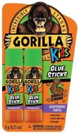 🦍 gorilla kids disappearing purple glue sticks - 6g, 2 sticks (pack of 1) for mess-free crafts logo