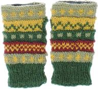 🍒 lakhays cherry fingerless gloves - multi knit design logo