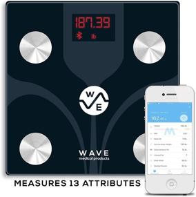 img 1 attached to 📊 Wave Bluetooth Fitness Scale – Smart Scale with 13 Body Measurements – BMI Analyzer and Body Fat Scale for Women and Men – Reliable and Swift Results – Access to Feel Fit Smart App