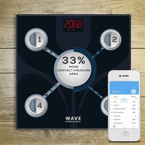 img 3 attached to 📊 Wave Bluetooth Fitness Scale – Smart Scale with 13 Body Measurements – BMI Analyzer and Body Fat Scale for Women and Men – Reliable and Swift Results – Access to Feel Fit Smart App