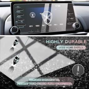 img 1 attached to 🚗 2021 Updated CDEFG Car Screen Protector for 2018-2021 Accord LX, Tempered Glass HD Scratch Resistance, Clear, 7-inch