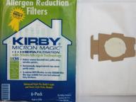 🔘 kirby sentria hepa micron magic ultimate g 6 cloth vacuum bags with 1 free belt - white logo