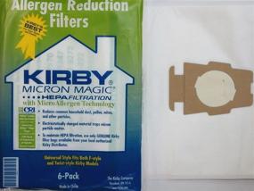 img 1 attached to 🔘 Kirby Sentria Hepa Micron Magic Ultimate G 6 Cloth Vacuum Bags with 1 Free Belt - White