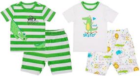 img 4 attached to Froerley Boys Toddler Pajamas: Exciting Dinosaur Sleepwear Sets for Boys
