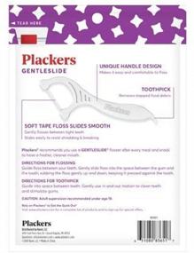 img 1 attached to PLACKERS GentleSlide Dental Flossers for Close-Fitting Teeth - 90 Count (Pack of 2)