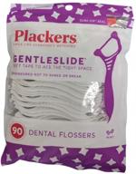 plackers gentleslide dental flossers for close-fitting teeth - 90 count (pack of 2) logo