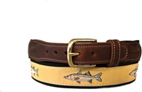 img 1 attached to 🎀 Preston Leather Ribbon Yellow Snook: Stylish and Crafted Brilliance for Fashion Enthusiasts!