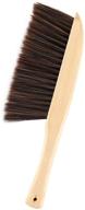 🧹 detomato hand broom with beech wood handle - soft bristles dust brush for home, garden, hotel, office, garage, workshop, car - 13'' length logo