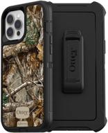 otterbox defender series screenless edition case for iphone 12 pro max - realtree edge (black/camo) logo