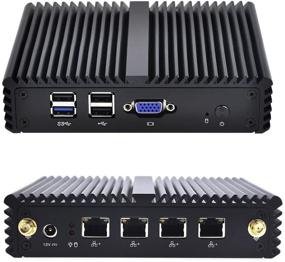 img 4 attached to 💻 Qotom Mini PC: 8GB RAM, 64GB SSD, 4 Intel LAN Port, VGA, 4 USB, Quad-core 2 GHz celeron j1900 Processor