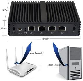 img 3 attached to 💻 Qotom Mini PC: 8GB RAM, 64GB SSD, 4 Intel LAN Port, VGA, 4 USB, Quad-core 2 GHz celeron j1900 Processor