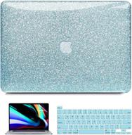 📱 ipapa macbook pro 13 inch case 2020-2016 a2338 m1 a2251 a2289 a2159 a1989 a1708 a1706 - glitter hard shell case + keyboard cover + screen protector логотип