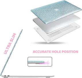 img 3 attached to 📱 iPAPA MacBook Pro 13 inch Case 2020-2016 A2338 M1 A2251 A2289 A2159 A1989 A1708 A1706 - Glitter Hard Shell Case + Keyboard Cover + Screen Protector