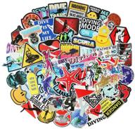 🤿 diving adventure scuba diver stickers for laptop, car, motorcycle, bicycle, luggage, helmet, graffiti patches, skateboard - undersea sports stickers (diving sports) logo